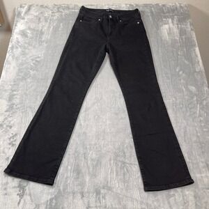 Gap Jeans Womens 10/30R Universal Baby Boot Black Mid Rise Stretch Denim Pants